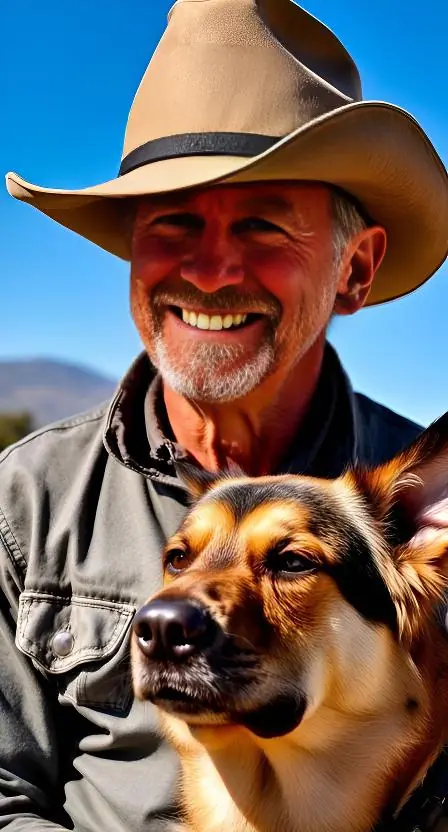 Home mark with old blue